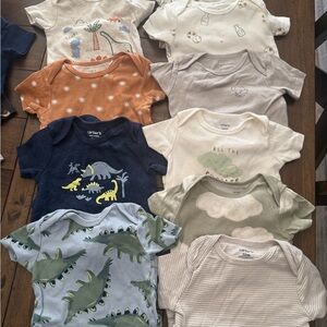 Carter's Dinosaur and Animal Print Baby Onesies